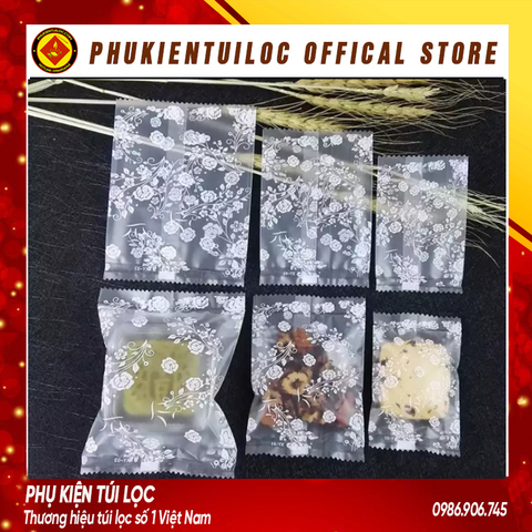 Set 100 túi đựng trà hoa, bánh ( hoa hồng) nhiều kích thước