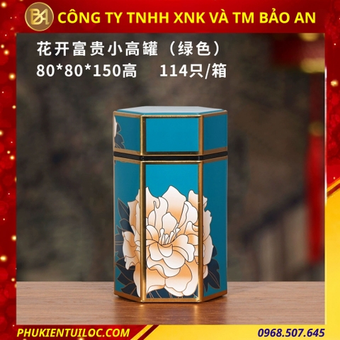 Lon đựng trà lục giác nhiều hoạ tiết - nâng tầm hương vị, trọn vẹn nghệ thuật