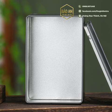 Hộp đen hình chữ nhật đựng trà - sang trọng và đẳng cấp