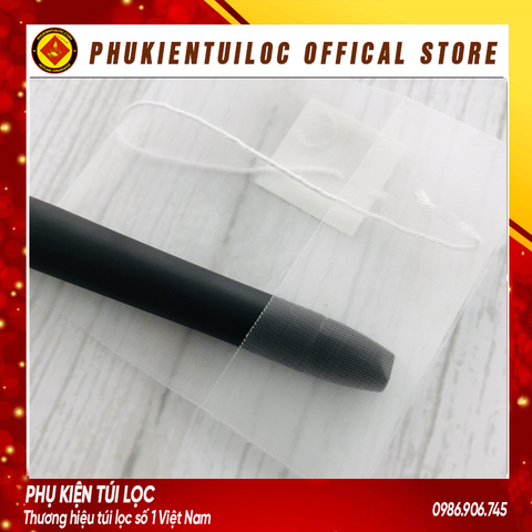 Combo 100 Túi lọc trà, thảo dược lưới tam giác gấp miện dây nhúng- nhiều kích thước