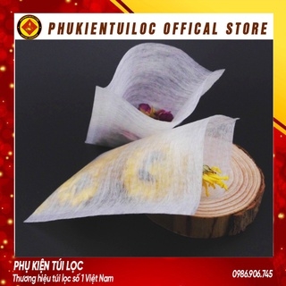 Combo 100 túi lọc trà sợi ngô không dây hàn nhiệt- nhiều kích thước