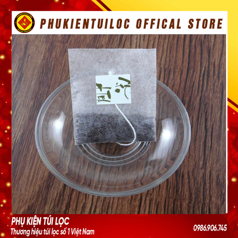 Combo 100 Túi lọc trà, thảo dược sợi ngô tam giác dây nhúng, hàn nhiệt- nhiều kích thước