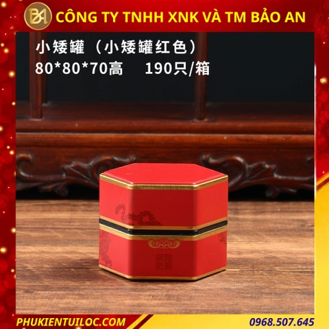 Lon đựng trà lục giác nhiều hoạ tiết - nâng tầm hương vị, trọn vẹn nghệ thuật