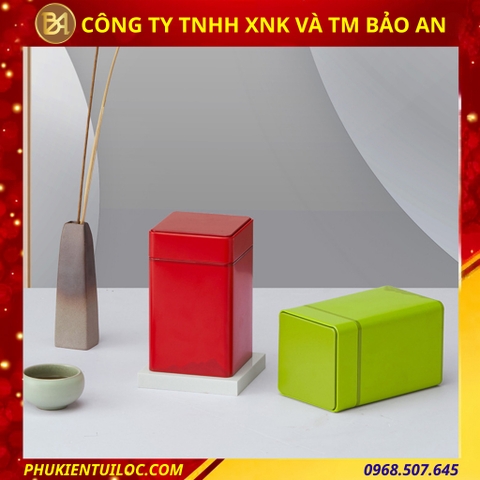Mẫu hộp đựng trà hoạ tiết Núi Non đa dạng 3 màu sắc