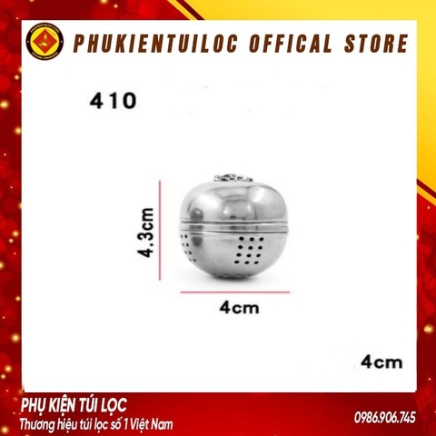 Lọc Trà Inox 304 Mạ Bạc Cao Cấp Có Dây Treo Tiện Lợi- Nhiều kích thước- Phukientuiloc