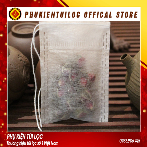 Combo 100 túi lọc trà sợi ngô có dây rút-nhiều kích thước