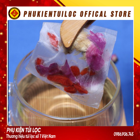 Combo 100 Túi lọc trà, cà phê bằng Giấy Gấp Miệng, nhiều kích thước- Phukientuiloc