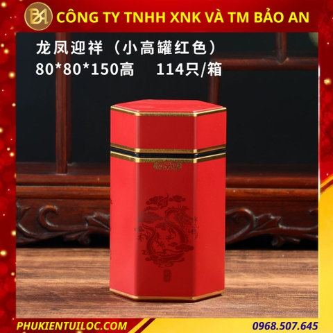 Lon đựng trà lục giác nhiều hoạ tiết - nâng tầm hương vị, trọn vẹn nghệ thuật