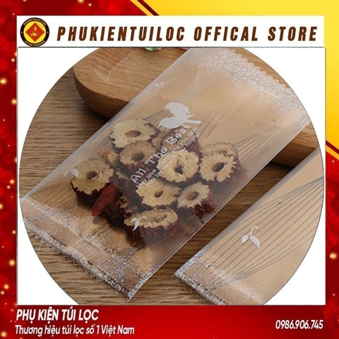 Set 100 Túi đựng bánh cookie/ bánh quy/ trà hoa( ALL THE BEST ) 5.5 x 8.5cm- Phukientuiloc.com