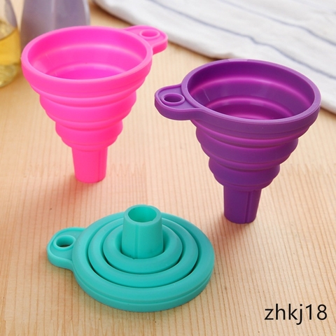 Phễu Silicon Gấp Gọn Tiện Lợi Rót Nước Rót Chất Lỏng Khô Ráo Sạch Sẽ- Phukientuiloc.com