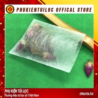 Combo 100 túi lọc trà sợi ngô không dây hàn nhiệt- nhiều kích thước