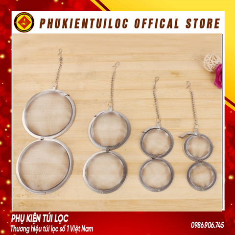 Bóng Lọc Lưới Inox 304- Lọc Trà Inox, Có Dây Treo, Cứng, Bền, Không Gỉ- Phukientuiloc