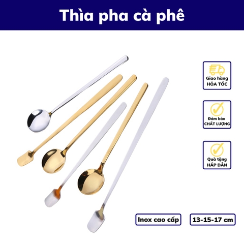 Thìa Muỗng INOX 304,410 GIỌT NƯỚC Pha cafe, Ăn Cơm, Ăn Cháo
