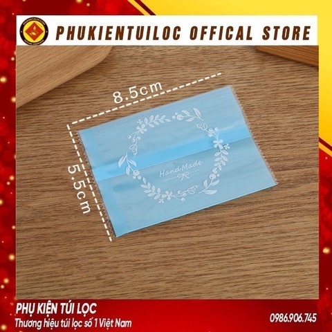 Set 100 Túi đựng bánh cookie/ bánh quy/ trà hoa( túi vòng hoa 4 màu )nhiều kích thước- Phukientuiloc.com