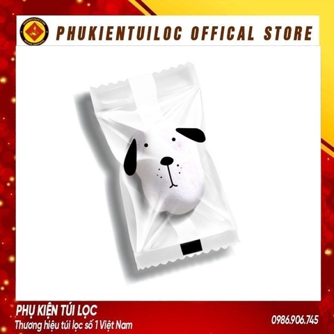 Combo 100 Túi đựng bánh quy nướng, bánh cookie nút nhỏ dễ thương túi trong suốt bông tuyết sắc nét- Phukientuiloc.com