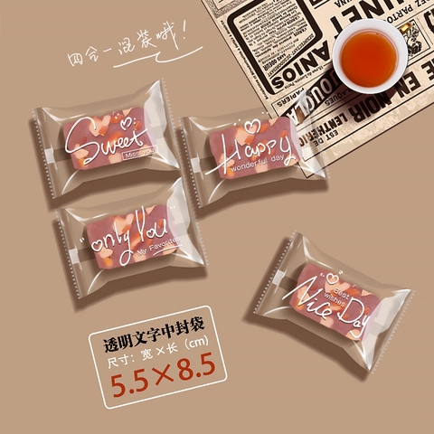 Bao bì nilon TIẾNG ANH SỐ 5 7X10CM