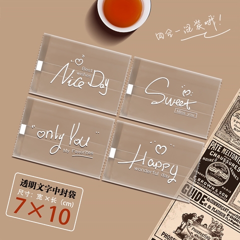 Bao bì nilon TIẾNG ANH SỐ 5 7X10CM