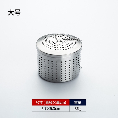 Lọc inox hình tròn cao cấp, có dây treo, nhiều kích thước, quả lọc- nhiều kích thước