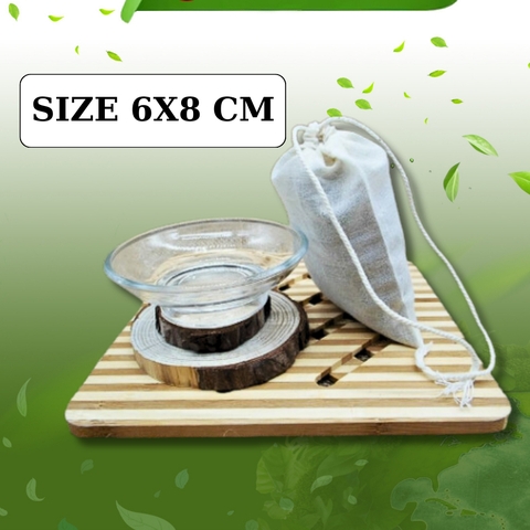 Túi lọc vải sợi đựng gia vị nấu ăn, lọc sữa hạt