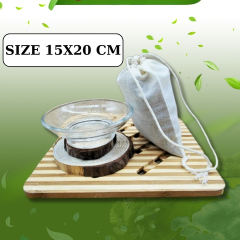 Túi lọc vải sợi đựng gia vị nấu ăn, lọc sữa hạt