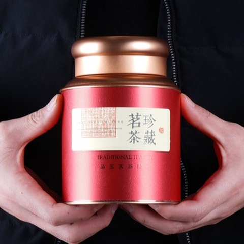 Hũ tròn đựng trà đen CAO CẤP nắp tròn nhiều màu sắc- PHUKIENTUILOC