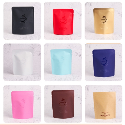 Bao bì túi thiếc đựng trà,cafe đóng gói trà niêm phong 3 mặt đóng đa dạng màu sắc PHUKIENTUILOC 10X12.5CM