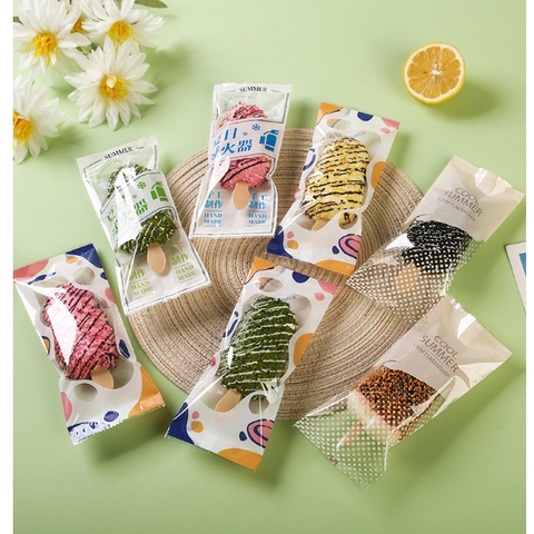 TÚI NILON ĐỰNG KEM MÚT - CHUYÊN DỤNG ĐỰNG KEM QUE, KEM HANDMADE- 100 TÚI 8X19CM- PHUKIENTUILOC