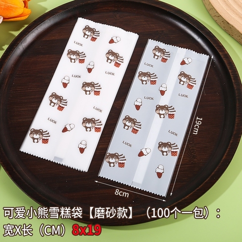 TÚI NILON ĐỰNG KEM MÚT - CHUYÊN DỤNG ĐỰNG KEM QUE, KEM HANDMADE- 100 TÚI 8X19CM- PHUKIENTUILOC