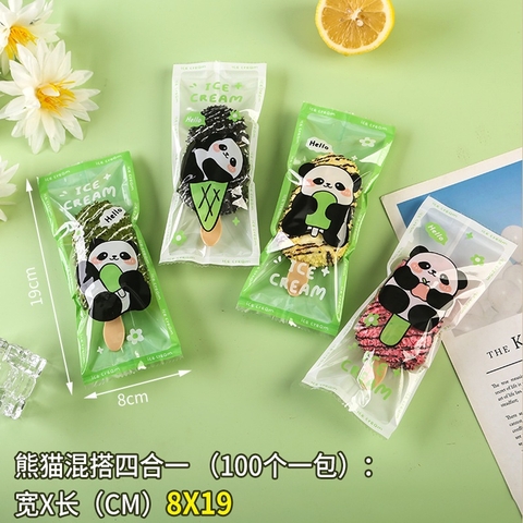 TÚI NILON ĐỰNG KEM MÚT - CHUYÊN DỤNG ĐỰNG KEM QUE, KEM HANDMADE- 100 TÚI 8X19CM- PHUKIENTUILOC