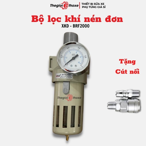 Mua bộ lọc khí nén đơn BFR2000 tặng kèm cút nối hơi nhanh