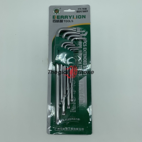 Thế Giới Thợ Xe chuyên nhập khẩu và phân phối chính hãng bộ lục giác hoa thị 9 cây Berry Lion