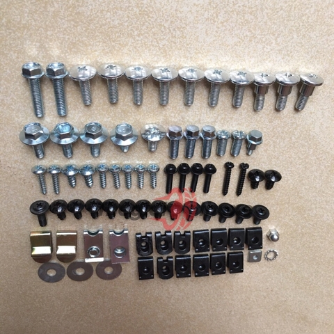 Bao gồm ốc : gác chân + hộp xích + giảm sốc + con chặn + con vặn + chống nghiêng + xả dầu ( + long đền ) + ống chỉ + dằn phanh + long đền mủi tên .