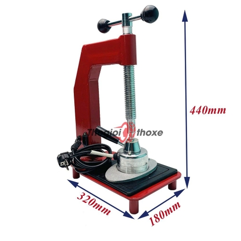 Thông số kỹ thuật máy vá chín săm lốp