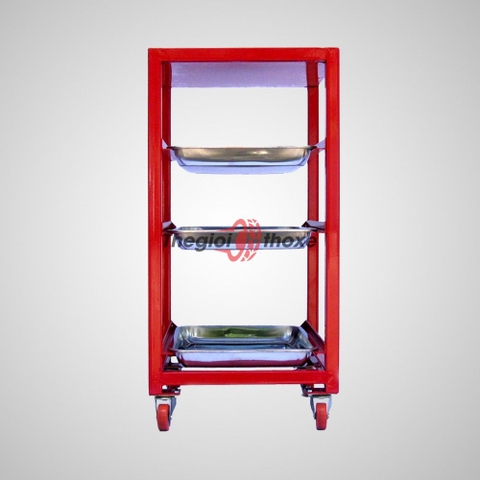 Xe đựng đồ nghề 3 khay inox 