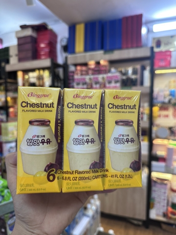 Sữa Binggrae Hàn Quốc vị Hạt Dẻ 200ml (Hộp)