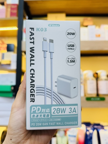 Bộ sạc nhanh K03 Risukai Nhật Bản (dây dài 1.5m)