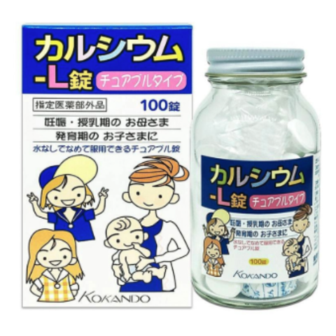 Viên uống Kokando bổ sung Canxi cho bé từ 7 tuổi 100 viên