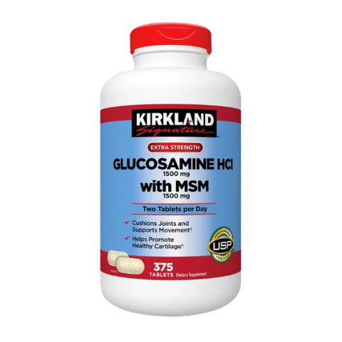 Viên Uống Bổ Xương Khớp Kirkland Glucosamine HCL MSM 1500mg 375 Viên