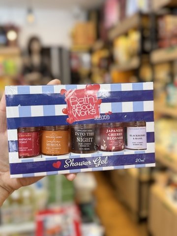 Set 5 Chai Sữa Tắm Bath Body Work ( 10ml x5 )