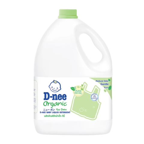 Nước giặt quần áo D-nee 3000 ML - Organic Aloe Vera (Xanh Lá)