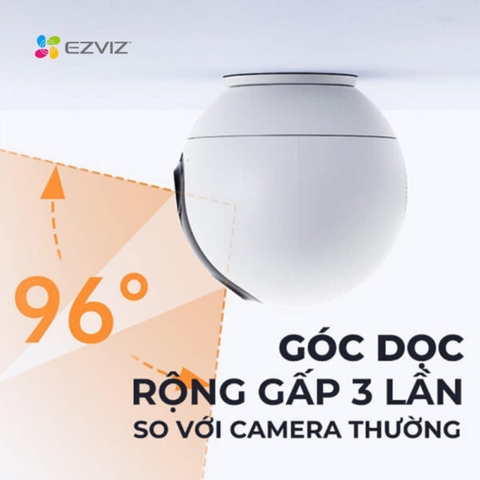 Camera wifi EZVIZ ống kính kép C60p Dual Mix, kết nối 2.4GHz và 5GHz