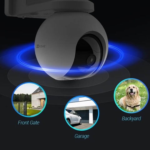 Camera Ezviz EB8 4G 2K 3MP sử dụng Pin sạc 10.400mAh