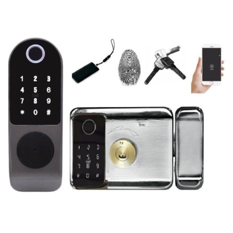 Khóa vân tay hai chiều cho cửa sắt VR-1200D