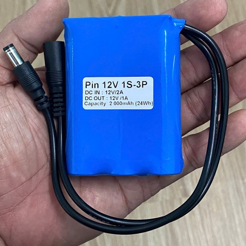 Pin lưu điện camera 12V 2.000mAh 24Wh 1S-3P