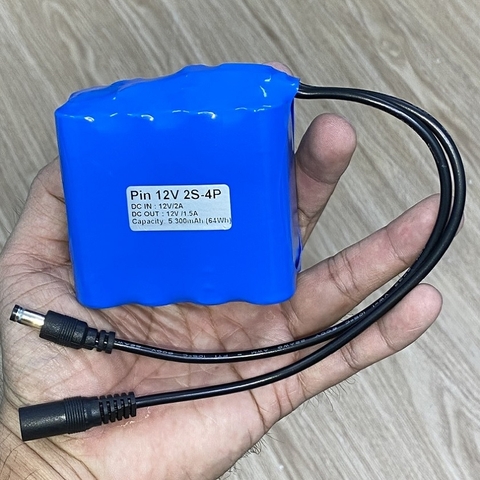 Pin lưu điện 12V 5.300mAh 64Wh 2S-4P
