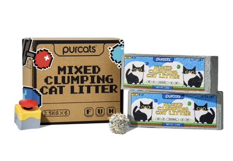 Cát đậu Purcats Mix Clumping 5in1 6L