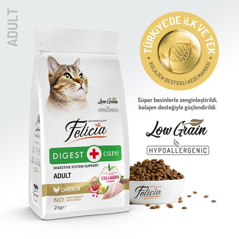 Hạt Felicia Digest Adult Cat Chicken Hỗ trợ tiêu hóa cho mèo