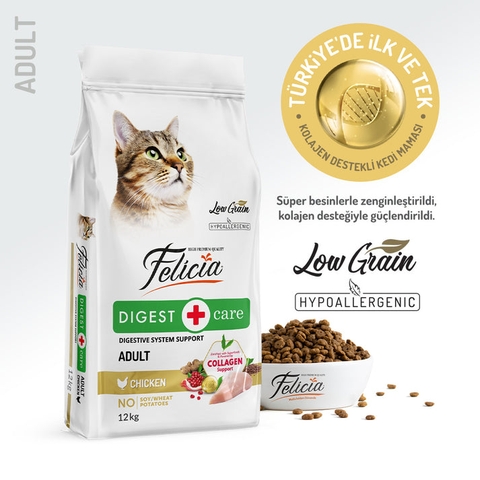 Hạt Felicia Digest Adult Cat Chicken Hỗ trợ tiêu hóa cho mèo
