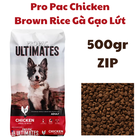 Hạt Pro Pac Ultimates Chicken & Brown Rice Chó