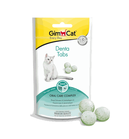 Denta Tabs Gimcat - Snack dạng viên Ngăn ngừa cao răng và mảng bám